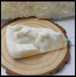 Natural Agate Carving Animal Pendant Bead 53x34x9mm