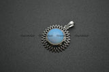 Cat Shape Natural Stone Cabochon Pendants