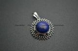 Cat Shape Natural Stone Cabochon Pendants