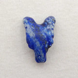 Handcarved Lapis Lazuli Wolf Head Pendant Bead