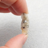 Pyrite Wolf Head Necklace Pendant 24x18x9mm