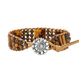 Tiger's Eye Bead 1 Wrap Bracelet Men Women