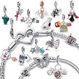 Ocean Series 925 Silver Charm Bracelet for Women