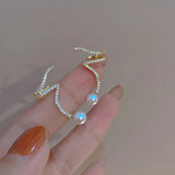 Rhinestone Ear Studs for Women Girls, No Piercing Earrings, Elegant Jewelry