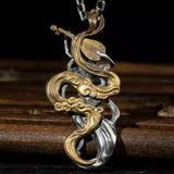 Male Retro Old Pendant Necklace All-match Jewelry