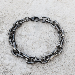 Personality Punk Rock Chain Bracelet Stainless Steel Vintage Cuban Chain