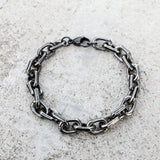 Personality Punk Rock Chain Bracelet Stainless Steel Vintage Cuban Chain