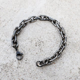 Personality Punk Rock Chain Bracelet Stainless Steel Vintage Cuban Chain