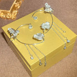 Butterfly Clip-On Earrings Fairycore Jewelry Women