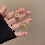 Butterfly Clip-On Earrings Fairycore Jewelry Women