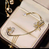Butterfly Clip-On Earrings Fairycore Jewelry Women