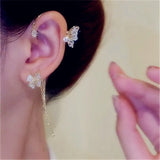 Piercing Butterfly Earrings Clip On Earrings Ear Cuff Clip 
