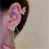 Piercing Butterfly Earrings Clip On Earrings Ear Cuff Clip 