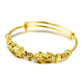 Vietnam Alluvial Ethnic Plated Pixiu Bangle for Women