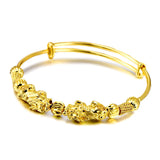 Vietnam Alluvial Ethnic Plated Pixiu Bangle for Women