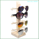 Wood Glasses Display Stand Holder Organizer Prop