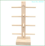 Wood Glasses Display Stand Holder Organizer Prop