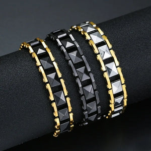 Punk Stainless Steel Magnetic Bracelet for Men