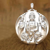 Big Sun Tathagata Pendant Chinese Style Amulet Necklace Men's Jewelry