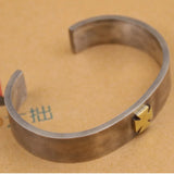 Retro Flat Bracelet Heavy Locomotive Domineering Style Jewelry