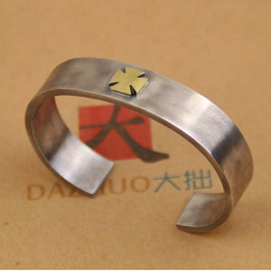 Retro Flat Bracelet Heavy Locomotive Domineering Style Jewelry