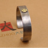 Retro Flat Bracelet Heavy Locomotive Domineering Style Jewelry
