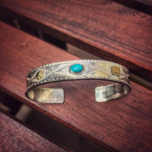 Retro Men's Turquoise Domineering Bracelet