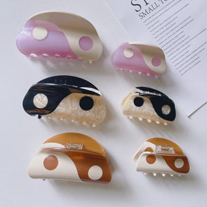 Retro National Style Yin Yang Hair Clip Claw For Women