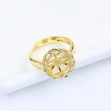 Adjustable Ring Base for Pearls 9-10mm