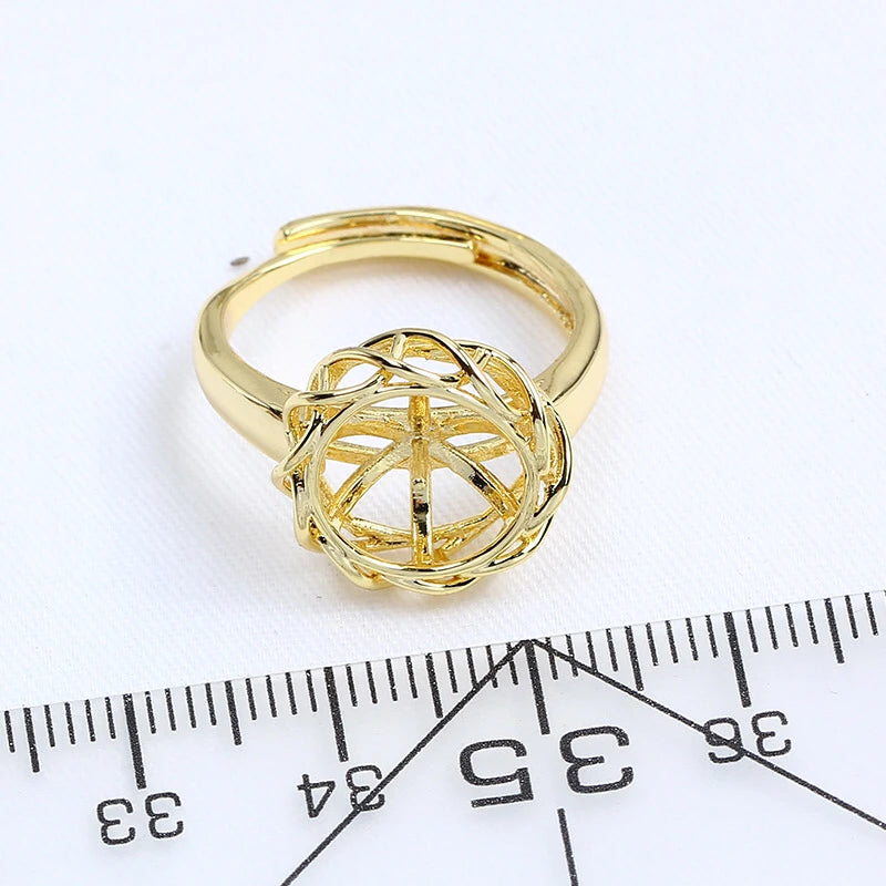 Adjustable Ring Base for Pearls 9-10mm