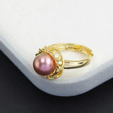Adjustable Ring Base for Pearls 9-10mm