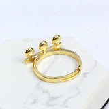 Adjustable Ring Base Mounting Findings for Pearls Crystals