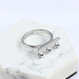 Adjustable Ring Base Mounting Findings for Pearls Crystals