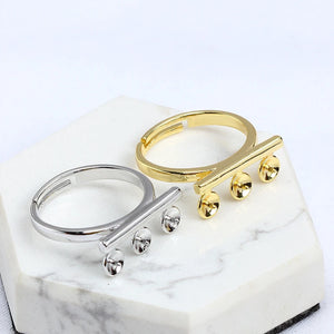 Adjustable Ring Base Mounting Findings for Pearls Crystals