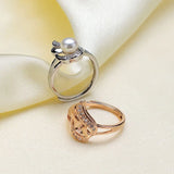 Adjustable Ring Jewelry Parts Silver Accessories for Beads Stones Jade