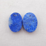 Lapis Lazuli Earring Bead Accessories 18x13x6mm 5g