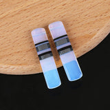 Semiprecious Stones Intarsia Earring Beads