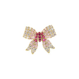 Sense Bow Brooch Summer Girl's Collar Anti Light Button Formal Pin Jewellery