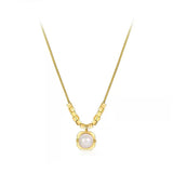 Sense Chain Pearl Pendant Necklace