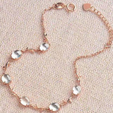 Silver Inlaid Hetian Chalcedony Wreath Bracelet for Women