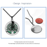 Aromatherapy Diffuser Locket Perfume Oil Necklace Stainless Steel Locket