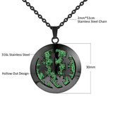 Aromatherapy Diffuser Locket Perfume Oil Necklace Stainless Steel Locket
