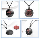 Aromatherapy Diffuser Locket Perfume Oil Necklace Stainless Steel Locket