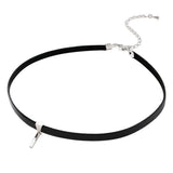 Clavicle Chain Neck Fresh & Word Ribbon Pendant Gift