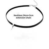 Clavicle Chain Neck Fresh & Word Ribbon Pendant Gift