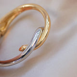Metal Geometric Open Bracelet for Women Charm Bangles