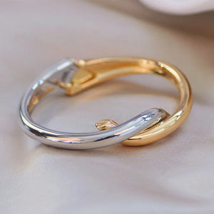 Metal Geometric Open Bracelet for Women Charm Bangles