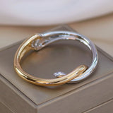 Metal Geometric Open Bracelet for Women Charm Bangles