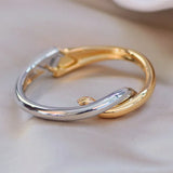 Metal Geometric Open Bracelet for Women Charm Bangles