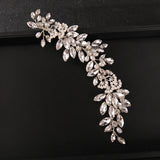 Simulated Pearls Headbands Crystal Leaf Wedding Hair Accessories